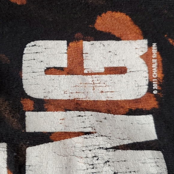 Black Graphic T-Shirt WINNING Charlie Sheen - Picture 4 of 7